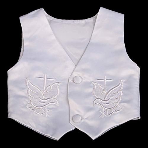Lito Angels Baby Boys' Baptism Christening Suit Outfit Bonnet Short Sleeves 4 Piece Set 019 020 - Image 6