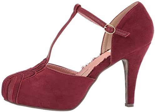 Bettie Page Women's BP412-EMILE Pump, Burgundy, 10 B US | Image 7
