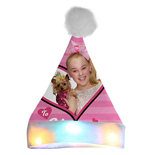YEAWEN JoJo Siwa Christmas Hat LED 