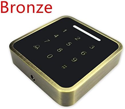 M5 Metal Waterproof Touch Keyboard Swing Card Password Wigan Reading-Head ID/IC Access Control System (Bronze, ID)