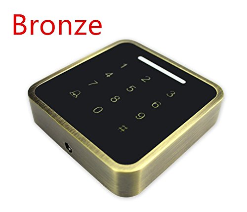 Clavier M5 en métal bronze étanche de haute précision avec lecteur IC - 2