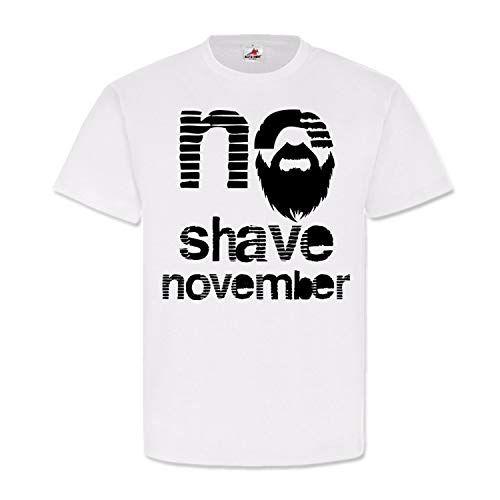 T-shirt barbe No Shave 23098 cadeau original homme blanc taille Medium