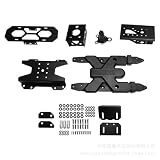 Soporte de puerta trasera + porta neumáticos + soporte de matrícula apto para Jeep apto para Wrangler JL.