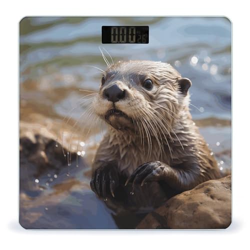 Báscula digital Otter Playing in The Water hasta 180 kg