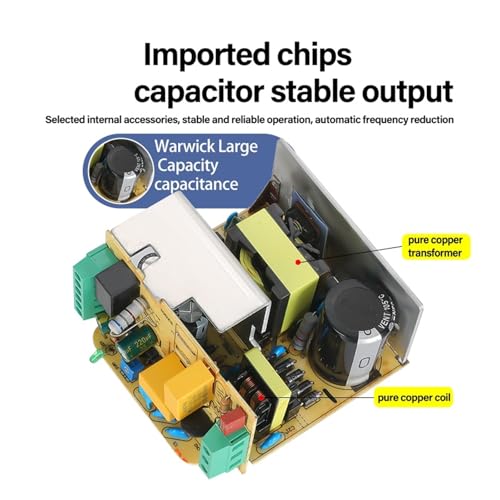 Alimentation industrielle 24V 60W AC/DC à découpage robuste et sortie 10A