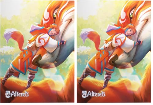 Gamegenic, Altered: Art Sleeves - Teija, Sleeve Color Code: Gray (Confezione da 2)