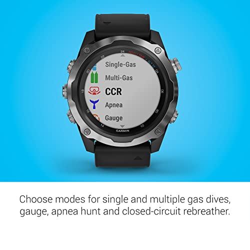 Garmin Descent Mk2, Watch-Style Dive Computer, Multisport Training/Smart Features, Stainless Steel With Black Band, 010-02132-00 #TOP5