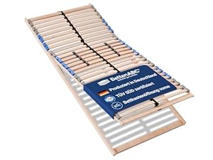 Betten-ABC 7-Zonen-Lattenrost Madera - 140x200cm - mit Bettkastenfunktion - individuelle Härtegradverstellung - Selbstmontage - für alle Matratzen geeignet - hergestellt aus Schicht- & Buchenholz
