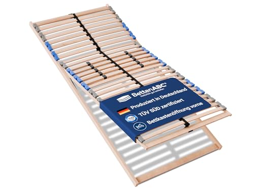Betten-ABC 7-Zonen-Lattenrost Madera - 140x200cm - mit Bettkastenfunktion - individuelle Härtegradverstellung - Selbstmontage - für alle Matratzen geeignet - hergestellt aus Schicht- & Buchenholz