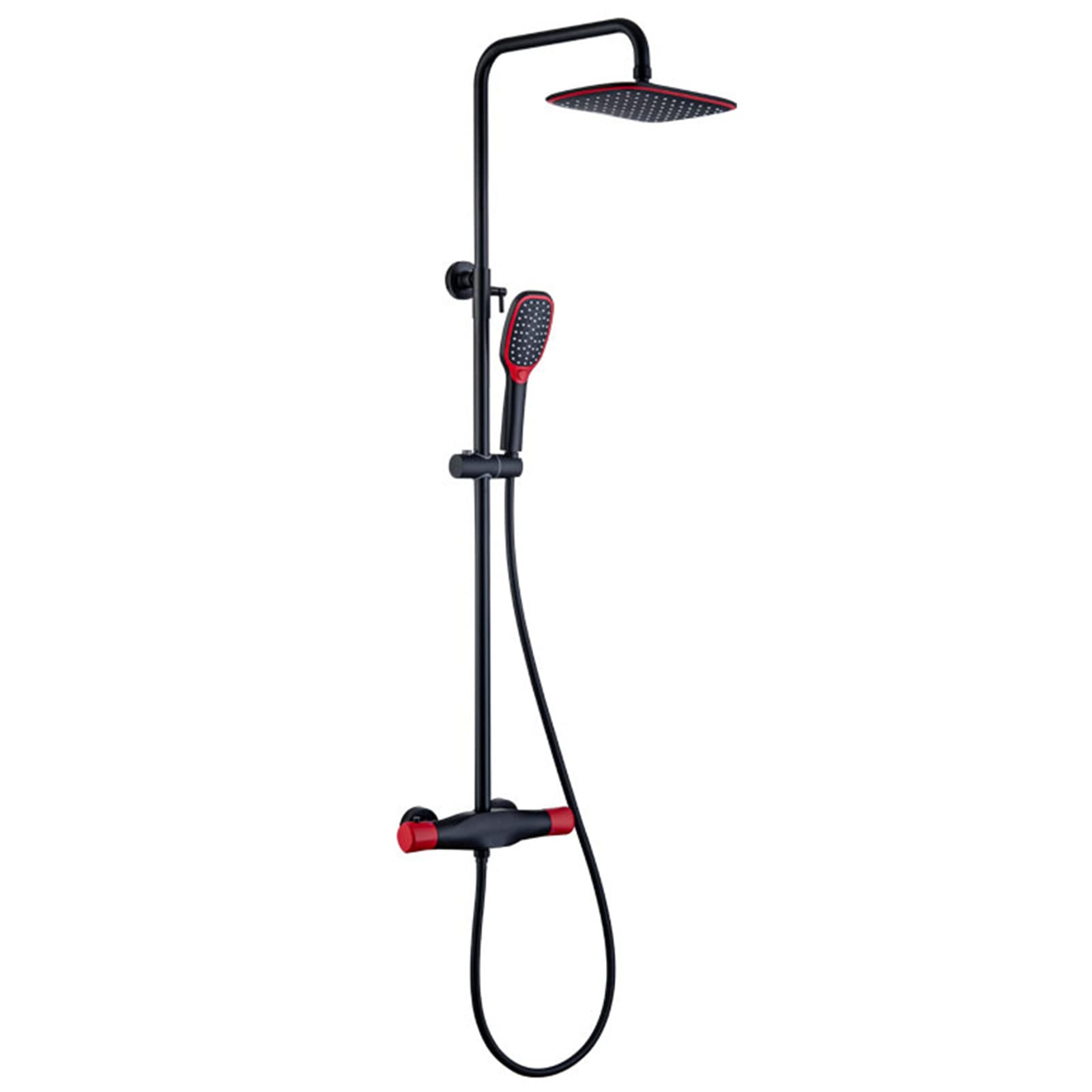 NZPOST Thermostatic Shower, Triple Function Shower Faucet Set with Waterfall Tub Spout, Wall Mounted Bath