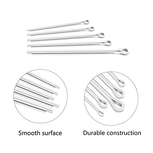 Wmycongcong 125 Pcs 304 Stainless Steel Cotter Pin Clips Key Fastener Fitting Assortment Steel Pins For Automotive Mechanic Engine Repair #TOP3