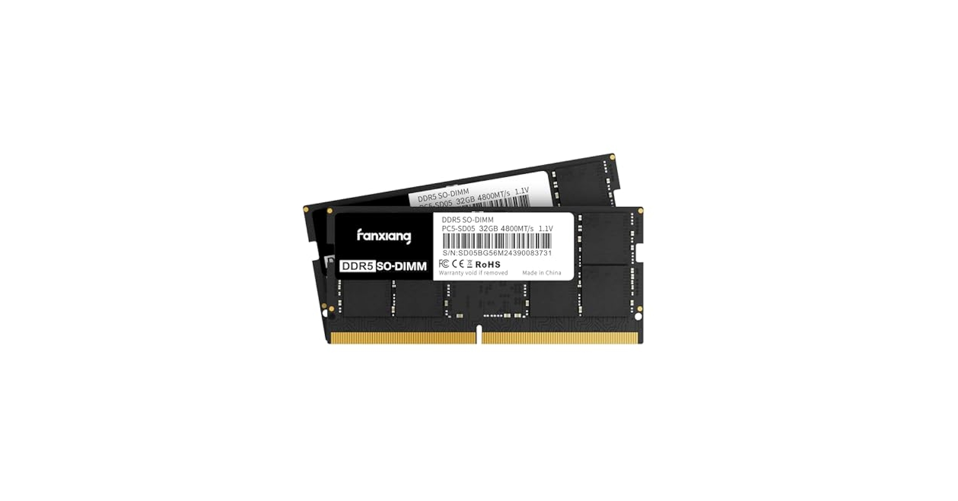 メモリー fanxiang PC5-SD05 DDR-5600 48GB SODIMM Fanxiang Laptop DDR5 48GB (2x24GB) 5600MHz 262Pin SODIMM