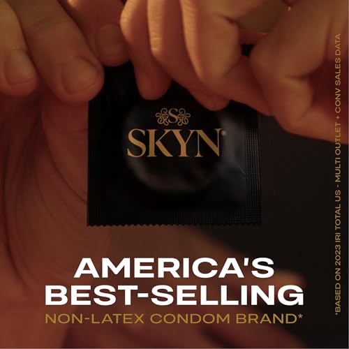 SKYN Elite Ultra Thin Lubricated Latex Free Condoms Value Pack, 46 Count : Health & Household