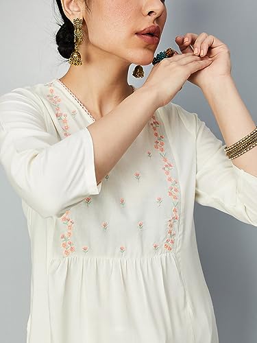Image of Max Women's Rayon Regular Fit Casual Kurta