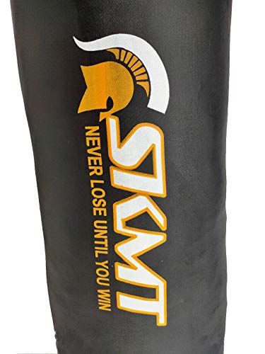 Image of SKMT Never Lose Until You Win Black Synthetic Leather Boxing Punching Bag (5 FEET)