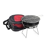 Moskus Gear Portable Charcoal Barbeque Mini Grill with Cooler & CARRYBAG - The Original from