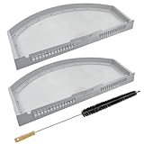 2 Pack WE03X23881 Stainless Steel Dryer Lint Filter Replacement Compatible with GE/Hotpoint GTD42EASJ2WW GTD33EASK0WW GTX22EASK0WW GTD65GBSJ3WS Dryer Lint Screen Trap,Replaces AP6031713 PS11763056