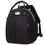 Insulated Lunch Bag Backpack for Women, Scorlia Convertible Lunch Cooler Tote with Side pocket, Tall...