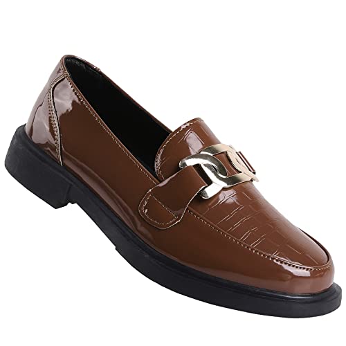 Image of VOCNTVY Loafers for Women Slip On Comfort Business Work Shoes