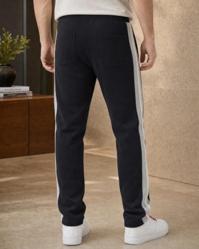 Image of Nobero Joggers for Men | Trackpants for Men | Elasticated Waist with Drawcord | Soft & Breathable Fabric | Casual Everyday Wear