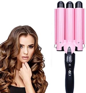 3 Barrel Curling Iron Wand 25mm Hair Waver Curling Iron Temperature Adjustable Portable
