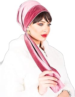 حجاب تربون للنساء شتوي قطيفه توربان حريمي برباط لارتدائه بطرق مختلفه عمامه نسائيه أغطية رأس حريمي حجاب للنساء