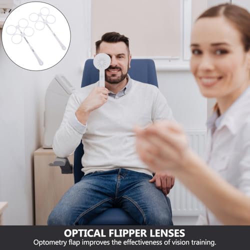iplusmile 2 StüCk Optische Flipper: 20Cm Verstellbare Flip-Brillen ZubehöR für Augenoptiker - Brillenausrüstung Zubehör Flipper Optometrie Optischer Testflipper für Augenuntersuchungen