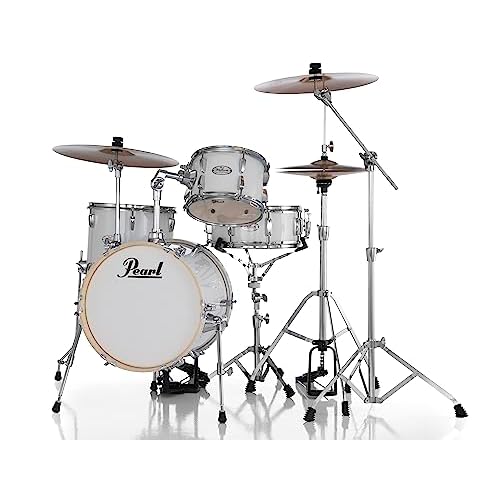 Pearl Midtown 4-Pc. Complete Drum Set with Hardware (Cymbals not Included), Pure White (MT564/C33)