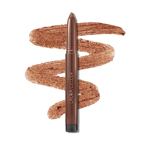 LAURA GELLER NEW YORK Kajal Longwear Kohl Eyeliner Pencil, Khaki Kohl, Caffeine and Vitamin E, Smooth & Blendable Liner