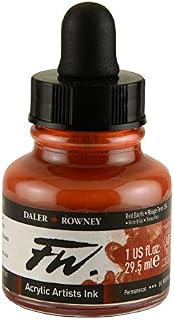 Daler Rowney Fw Acrylic Artists Ink 1 Oz Red Earth