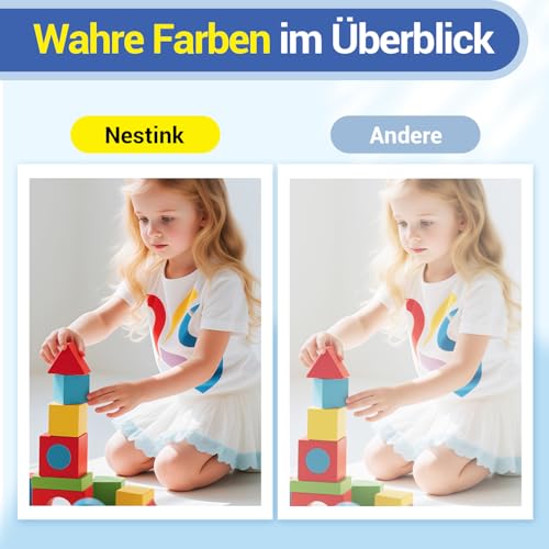 Nestink108IN Ersatz für Canon Selphy CP1500 Tinten, geeignet für Selphy CP1300, CP1200, CP1000, CP790, CP810, CP910, CP Drucker 3115B001(AA), 3-farbiges Tintenpatrone / 108 Blatt Papier 100 x 148mm