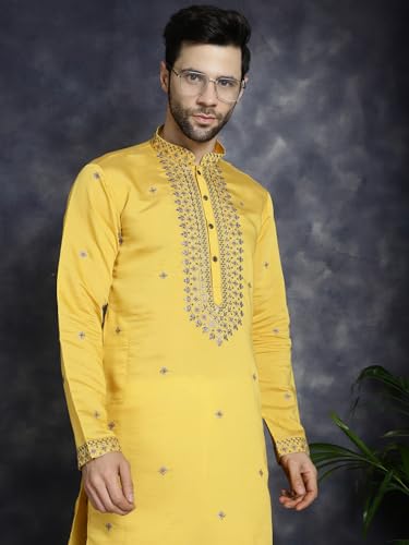 Image of Jompers Men's Sequins Embroidered Kurtas