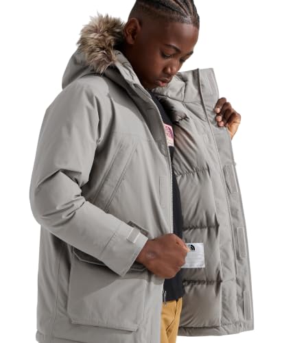 Image of The North Face Boys' McMurdo Parka | Long Waterproof Winter Jacket, 600 Fill Waterfowl Down Insulation, Hand & Chest Pockets, Adjustable Hood, Stone Slab, X-Large