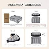 BEDSURE waschbares Hundebett Grosse Hunde - 106x76cm extra Dicke unterstützende Hundesofa mit wasserdichter Hülle, rutschfest Hundekorb große mit weichem plüsch Sherpa,braun