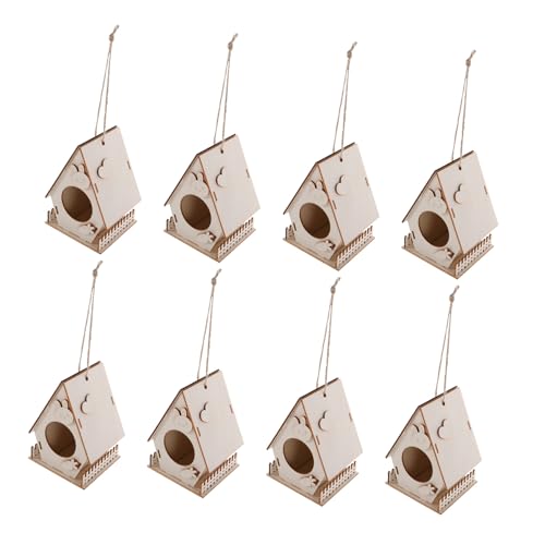 Kit de nichoirs bois à peindre GARIOUANS (8 pièces) pour activité créative enfant