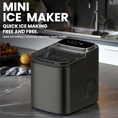 Fabricadora de Hielo de Mostrador con Autolimpieza 26 lbs/24h miniatura 2