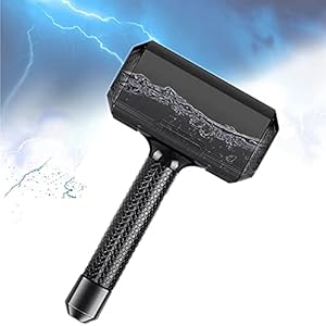 1,7l Waterfles Sport Thor’s Hammer voor Thor Shaped Grote capaciteit Waterfles Drinkwaterkancontainer voor Gym Bodybuilding (Color : Black)