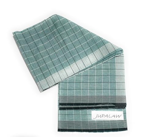 Image of 100% Pure Cotton Checked Fancy 2mts lungi,