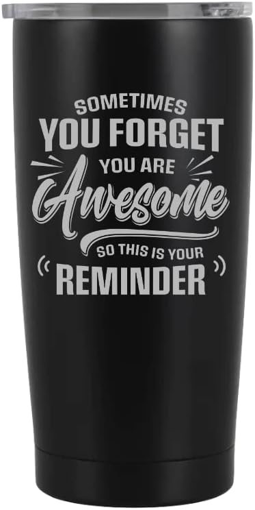 Miniatura 1 de Sometimes You Forget You Are Awesome - Vaso de acero inoxidable de 20 onzas, regalos de agradecimiento, regalos para mujeres, regalos para