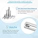 PATIKIL 8 x 50 mm Single Hole Clevis Pins, 10 Pcs 304 Stainless Steel Flat Head Pin for Hitch Pin Lock Link Hinge Systems, Silver