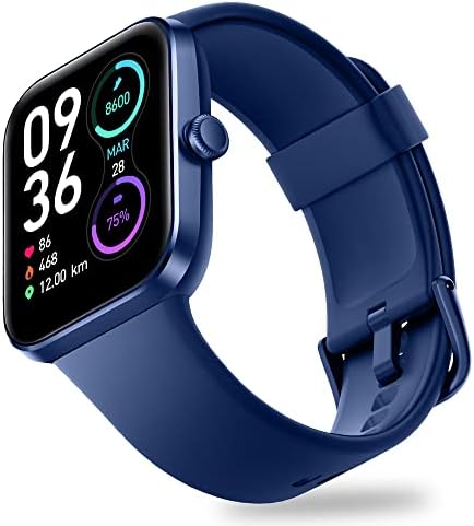 OCTANDRA Go VeryFit Smart Watch HR Heart Rate Blood Oxygen Saturation Sleep Monitor 1.69 Inch Step Counter Pedometer Exercise Activity Fitness Tracker Watches for Men Women (ID207) (Blue)