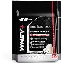 EC Sports Whey+ Protein Powder, Cookies n Cream Drink Mix w/Digestive Enzymes - Isolate Supplement, Collagen Peptides w/Faster Reform - 30 Servings