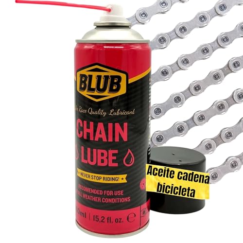 {Grasa Bicicleta Teflon Grasa BLUB Chain Lube 450ml | Lubricante Cadena Bicicleta Spray | grasa cadena bicicleta | aceite bicicleta cadena de Teflon |...
