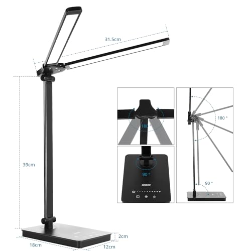 Semlos Dual Arm LED Desk Lamp for Bedroom, 25 LED Lighting Modes by Semlos - Used condition - Image 6