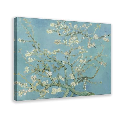 Toile vintage Amandier Blossom Van Gogh 50x75 cm PIANK décor chambre