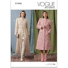 Vogue Misses Coat Sewing Pattern Kit, Design Code V1926, Sizes 18-20-22-24-26