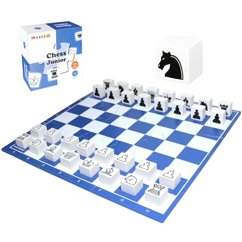 Chess Junior - Schach Lernen ab 5 Jahren | Kinderschach mit Symbol-Steinen & Mini-Partien | Spielerisch & ohne Überforderung (5-10 Jahre) | Spiel-gut empfohlen