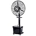 ventilateur d'atomisation Ventilateur sur pied, pales à double ventilateur, pales à double ventilateur, 3 modes de fonctionnement, oscillation à 90 ° pour les maisons, les bureaux et les chambres