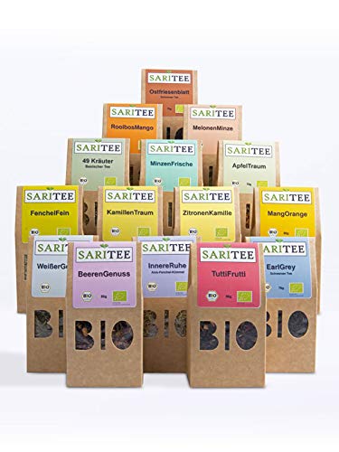 SARITEE Organic set 15 varieties of loose tea