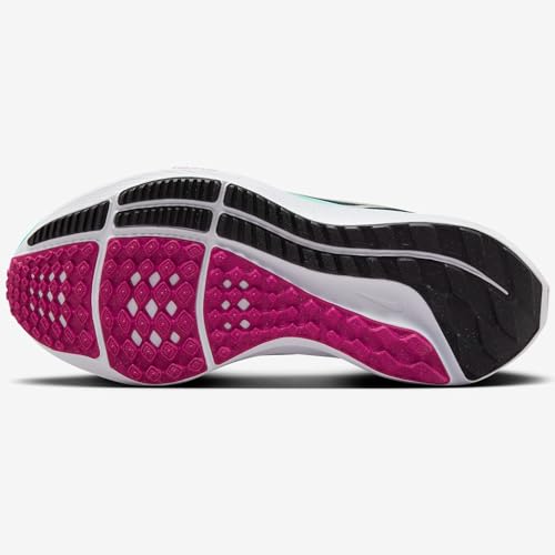 Nike Pegasus 40 Women's Road Running Shoes (Extra Wide) (FN7991-300, Deep Jungle/Black/White/Metallic Silver) Size 74